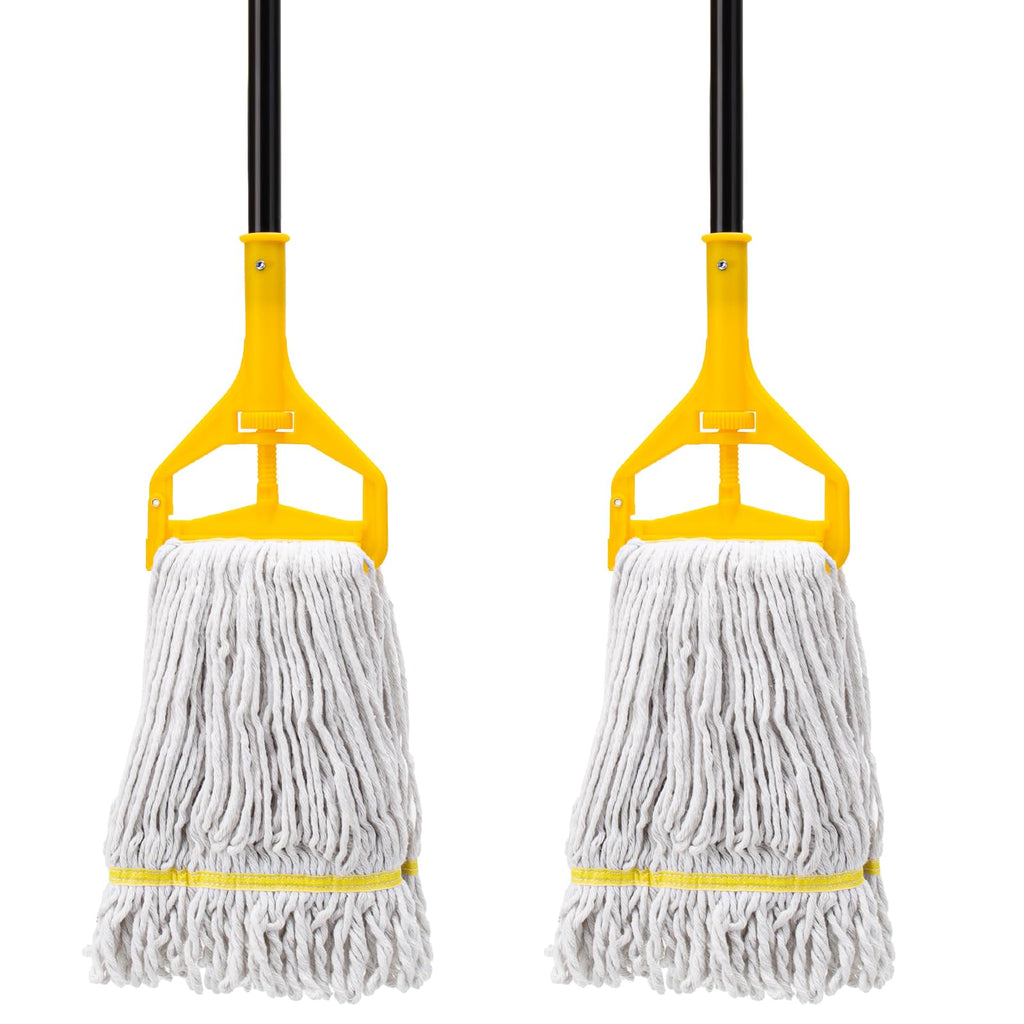 KeFanta 2 Pack Commercial Mop Heavy Duty,Industrial String Cotton Wet Mops
