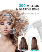FENTGO Negative Ionic High Speed Hair Dryer, Professional Brushless Blow Dryer with Diffuser and Nozzle for Fast Drying, 2 Speeds & 4 Temps Thermo-Control, Lightweight & Quiet for Home & Travel