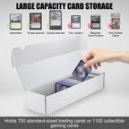 Trading Card Storage Box, 10-Pack 1100 Count White Corrugated Cardboard Box