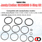 Captain O-Ring - R0358000 O-Ring Kit for Jandy/Zodiac Pool/Spa Filters (Includes 12 Orings)