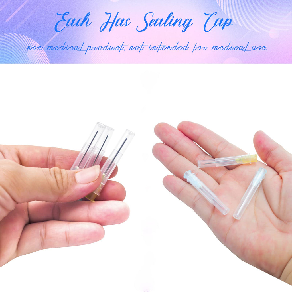 23 Gauge 1 Inch Needles Luer Lock Disposable Lab Supplies, Pack of 100