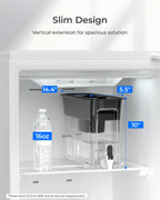 Waterdrop WFD-40L-L Water Filter Dispenser, 35-Cup Large Capacity, Black