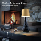 SOUDFK Wireless Bottle Lamp, 2024 New 3 Color Rechargeable Wine Bottle Lights for Bars Restaurants (Bronze, 1PC) v