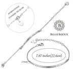 Billie Bijoux Graduation Gifts 925 Sterling Silver Women Engraved Inspirational Adjustable Bracelet “She Believed She Could So She Did” Friendship Gifts (A-silver)