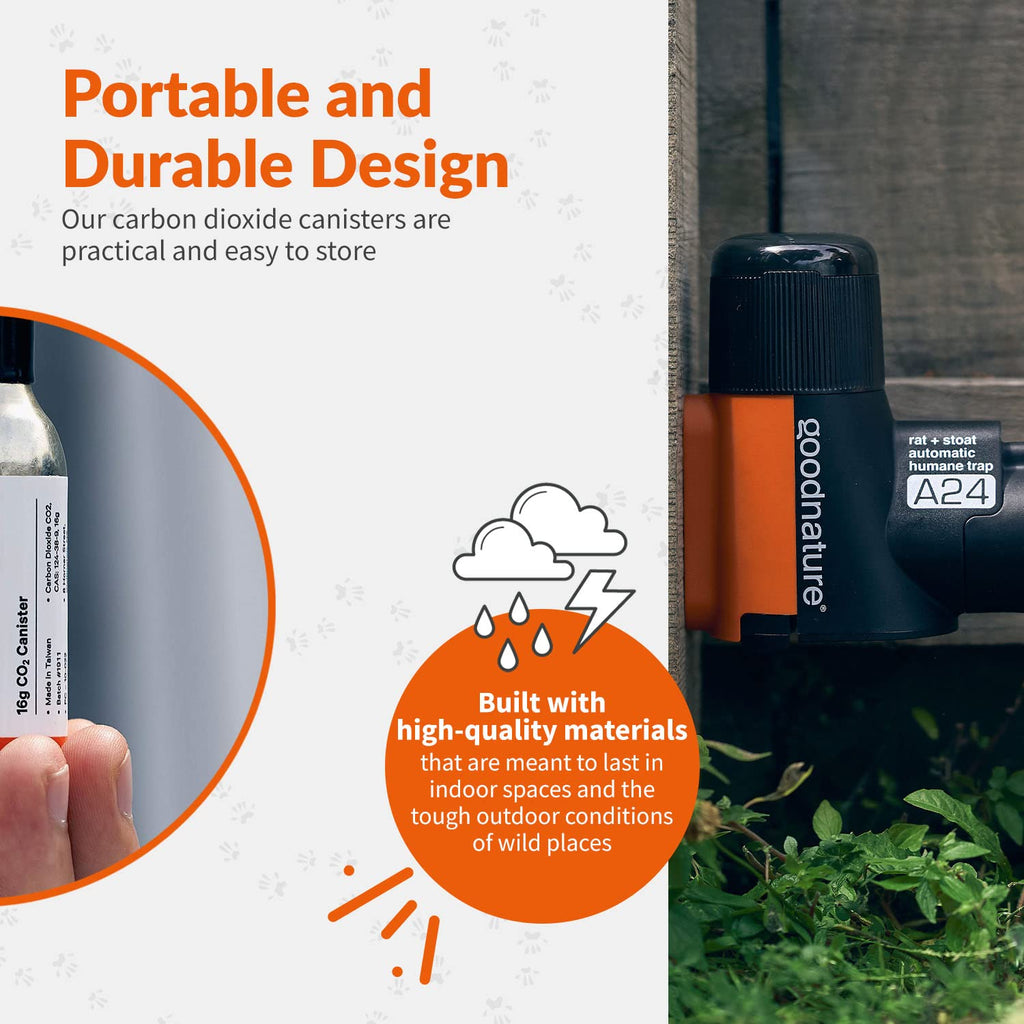 Goodnature A24 CO₂ Canister for A24 Rat & Mouse Trap (5-Pack)