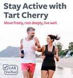 Organic Tart Cherry Capsules - High Strength Organic Tart Cherry 500mg 4:1 Extract- 1 Capsule Per Serving for Uric Acid Support - Vegan Non-GMO & Made in the USA (2 Months Supply)