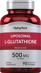 Piping Rock Liposomal Glutathione | 500mg | 90 Softgels