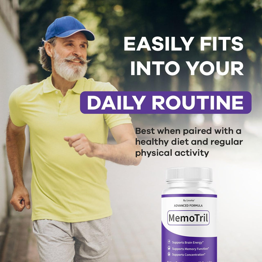 (2 Pack) Memotril Capsules - Official Memo Tril Advanced Brain Health Supplement Support Pills, All Natural Formula Memotril Vitamins For Overall Health & Wellness Reviews, 120 Capsules For 2 Months