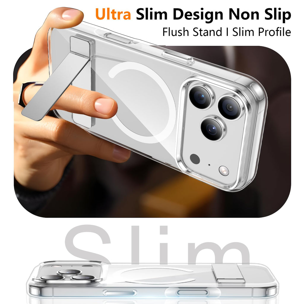SPIDERCASE for iPhone 18 Pro Max Case/iPhone 17 Pro Max Case,Magnetic,Clear