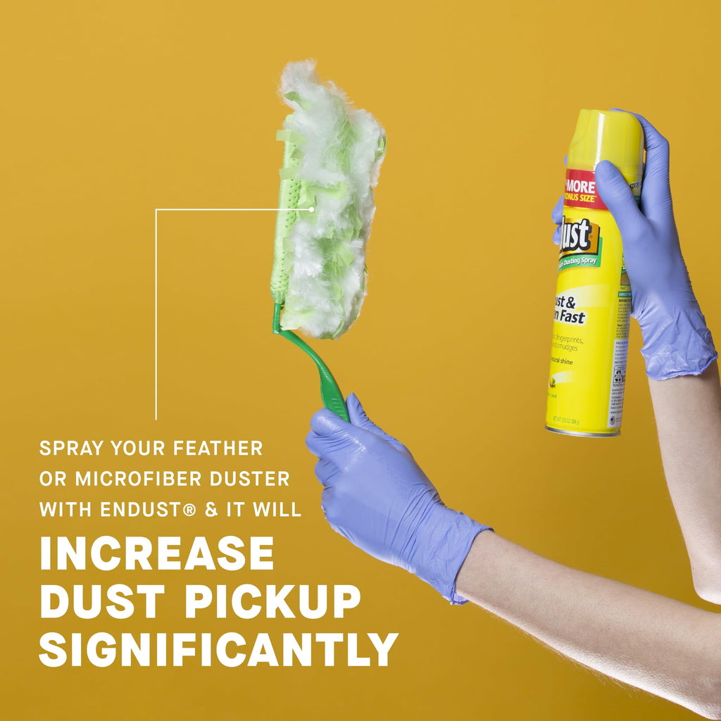 Endust Lemon Zest Multi-Surface Dusting and Cleaning Spray, Lemon Zest, 6-Pack