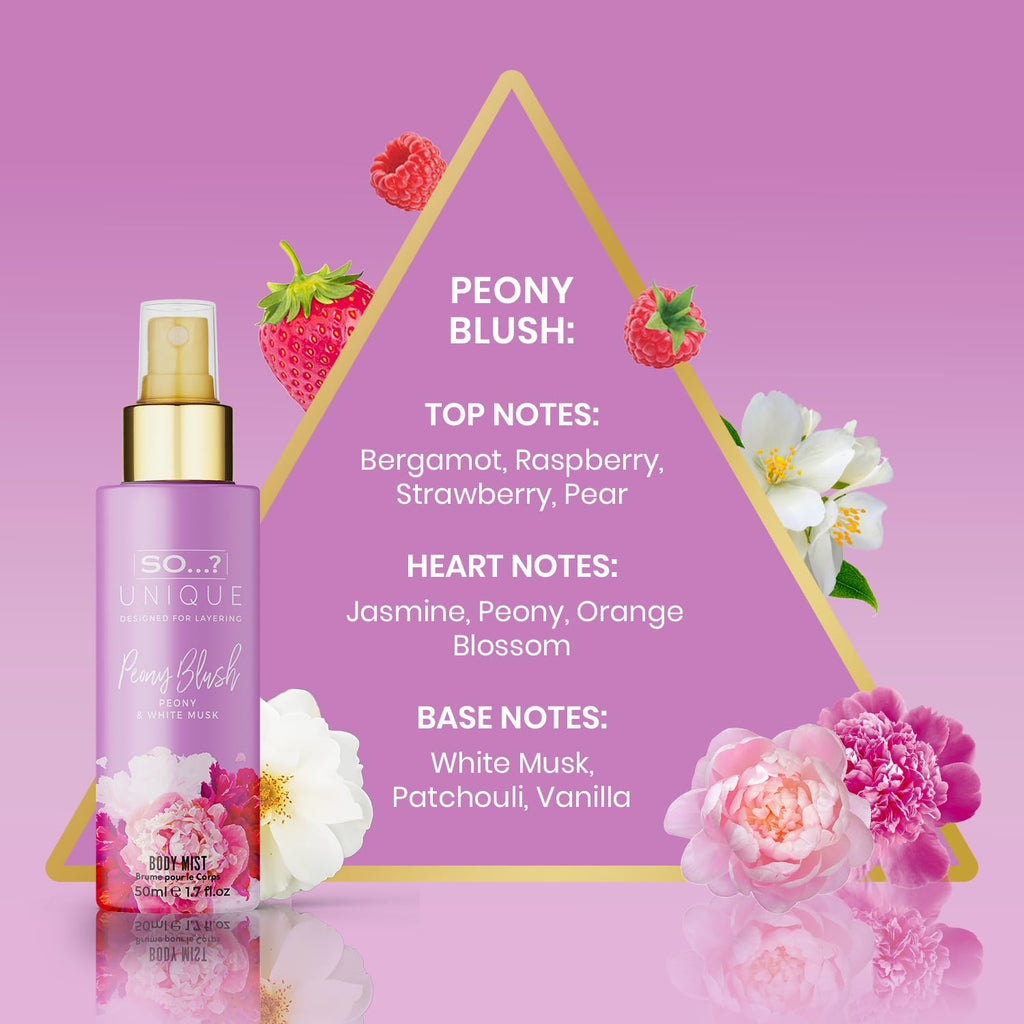 So���? Unique Body Mist Set - Perfumes for Women with Fresh, Floral, Sweet Scents - 6 Hour Wear Body Spray for Women - Travel Size Gift Set - 6 pcs