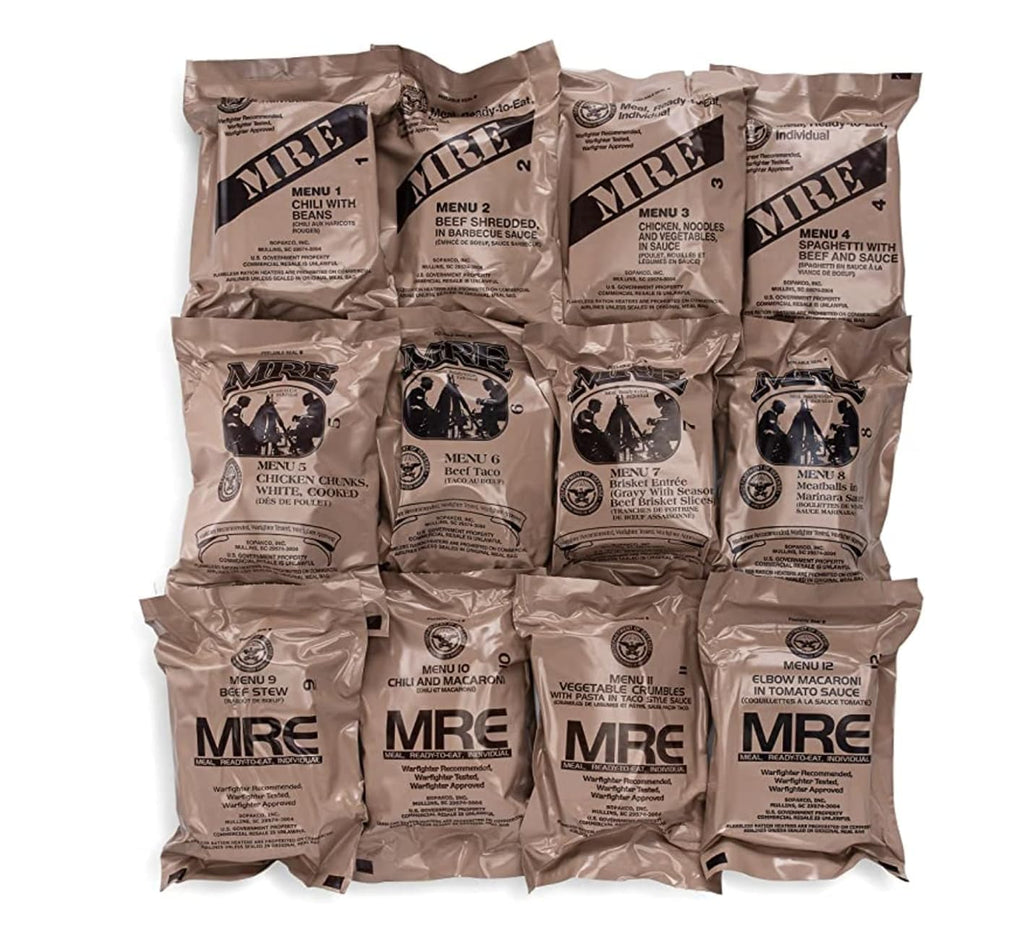 Wornick Sopacko, Ameriqual MRE Meals Ready to Eat Inspection dates 2025 or 2026 or Better , Emergency Food Supply, Survival Camping Outdoor (INSPECTION DATE IS NOT EXPIRATION DATE) 12 Pack(A & B Case Bundle, 2, Count)
