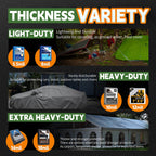 RAINDEWAY 10x12 Feet Tarps Heavy Duty Waterproof,10Mil Thick Multipurpose Poly Tarp Cover with Metal Grommets and Reinforced Edges,Silver/Brown Tarp