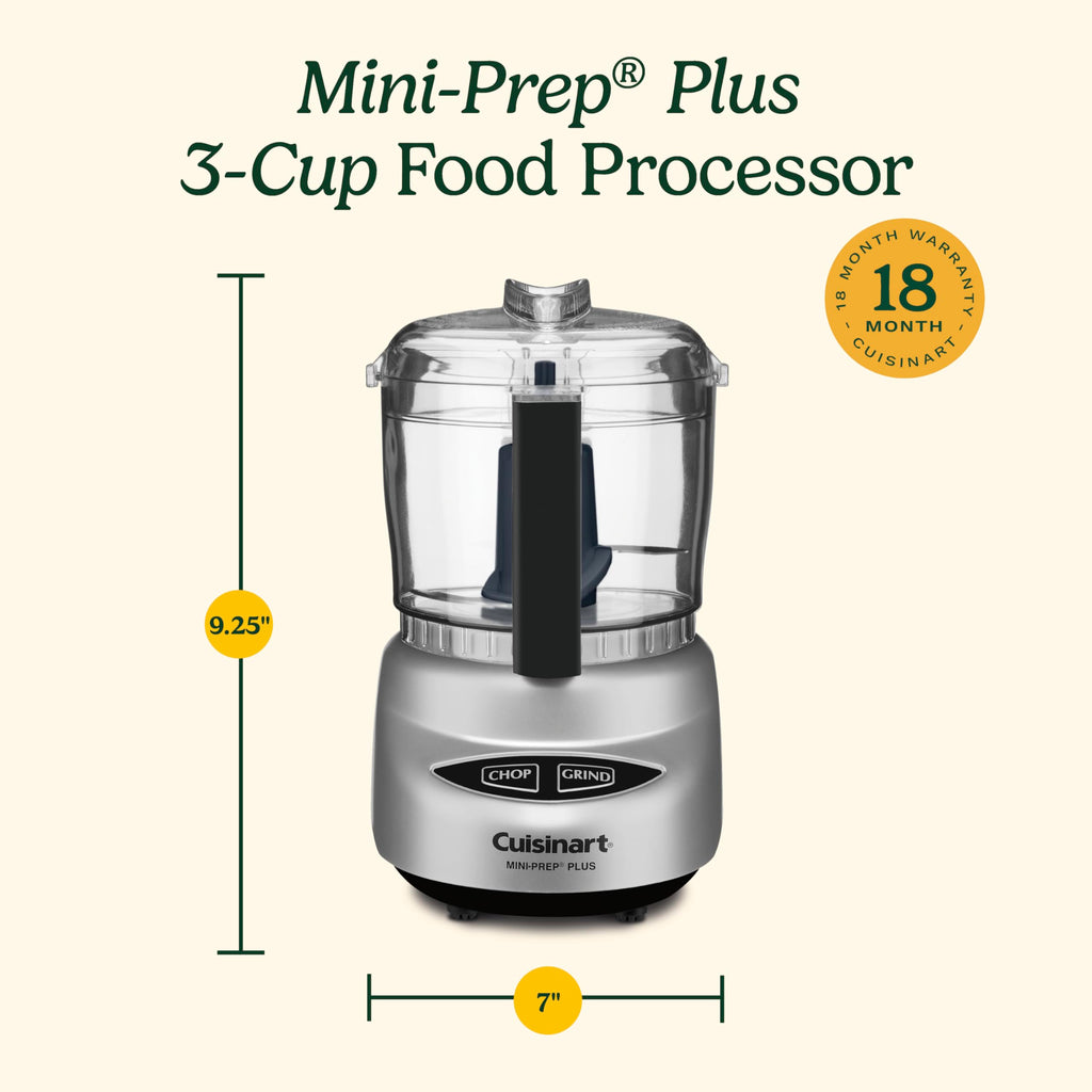 Cuisinart Mini Food Processor, Reversible Blade, 3-Cup Capacity