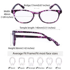EYEGUARD Reading Glasses 4 Pack Quality Fashion Colorful Readers for Women +4.50