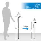 RMS Right Hand Walking Cane with Palm Grip Orthopedic Handle - Fit Individual's Palm Naturally - Ideal for Arthritis or Carpal Tunnel Syndrome