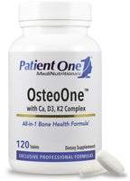 Patient One OsteoOne | Supplement to Support Bone Health and Calcium Absorption* | with Calcium, Vitamins D3 and K2 and More | 120 Tablets