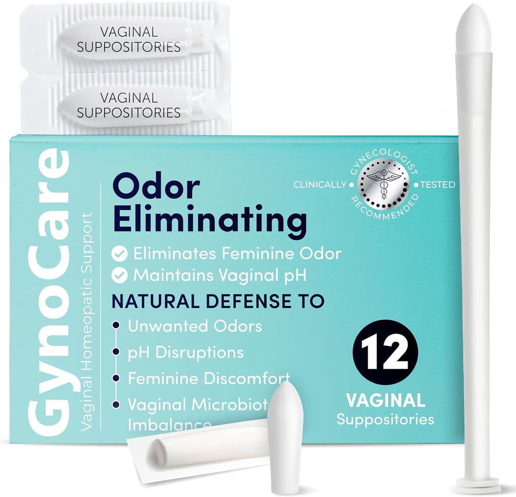 pH Balance for Women Vaginal Odor Eliminating Boric Acid Suppositories