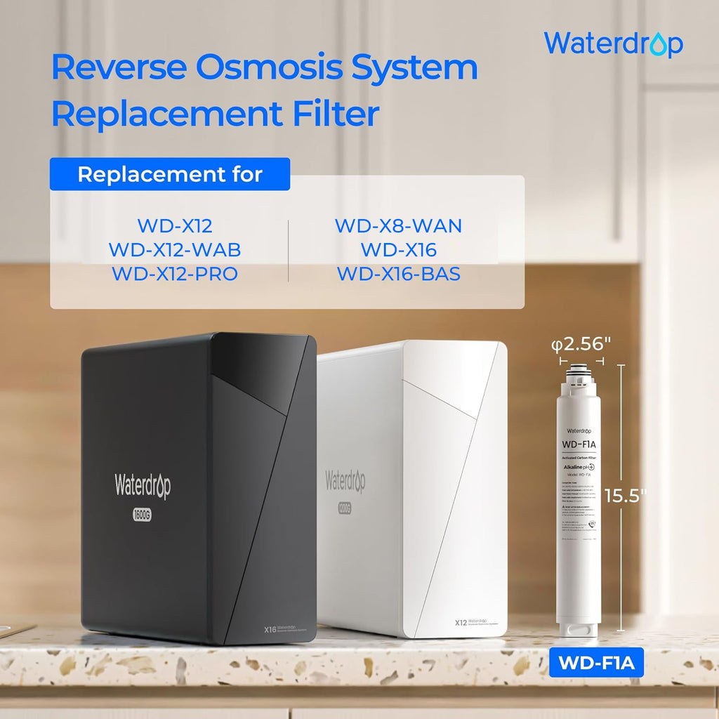 Waterdrop F1A Filter, Alkaline Mineral Added, 12-Month Lifetime