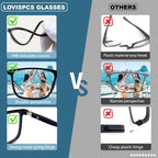 Distance Nearsighted Glasses For Men,Women Near Sighted Vision Driving Farsighted Eyeglasses,Mens Nearsight Myopia See Far Sight Computer Eye Glass,Cheaters Anti Blue Light Blocking TR90 Frame -0.75