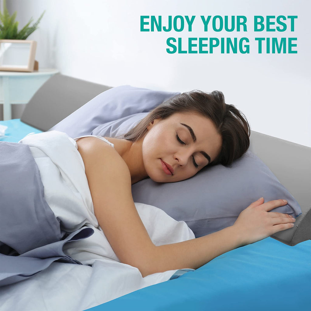 Vekkia Twin Wedge Pillow Headboard/Bed Wedge Pillow for Headboard/Bed Gap Filler/Headboard Pillow,Pillow Wedge for Headboard Gap(0-6"),Stop Loosing Your Pillows,Phone(Gray 39"x10"x6")