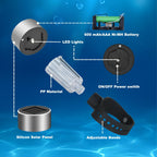 LILITUAN Solar Pool Lights for Above Ground Pools, 10 Pack Waterproof Above Ground Pool Lights, Dusk to Dawn Auto On/Off Decorative Night Lights for Frame Pool, Outdoor Railings (Colour Light)