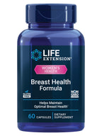 Life Extension Breast Health Formula, Breast Health Supplement, Hormone Balance, Broccoli, Soy isoflavones, indole-3-carbinol, Flaxseed lignans, Gluten Free, Non-GMO, Vegetarian, 60 Capsules