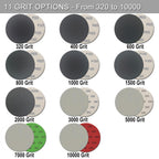 6 Inch 50 Pcs Wet Dry Sanding Discs Hook and Loop, 7000 Grit Sandpaper Automotive Wood Metal Polishing & Sanding, Silicon Carbide Sand Paper for Random Orbital Sander (Grit 7000)