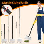 Garden Flat Shovel Scraper, Multifunctional Garden Cleaning Shovel with 59 Inch Long Handle, Heavy Duty Outdoor Floor Scraper for Weed Cleaning,Trenching,Edging and Removing Snow,Ice,Weeds,Dirty,Moss