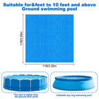 YEXEXINM 11 x 11 Ft Pool Ground Cloths,Swimming Pool Waterproof PE Swimming Pool Liner Pad for Protect Above Ground Pool Blanket for 8ft to 10ft Frame Above Ground Pools Accessories Prevents Punctures
