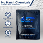 Wash Yo Self Body Wipes - Individually Packaged Disposable Wet Wipes for Kids and Adults – 40 pack