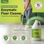 Creative Scents Multipurpose Enzyme Cleaner & Odor Remover | Super Concentrated for Floor, Carpet | Pet Urine Odor Eliminator | Enzymatic Cleaner for Cat Urine & Dog Poop | 1 Gallon - Lemon Breeze