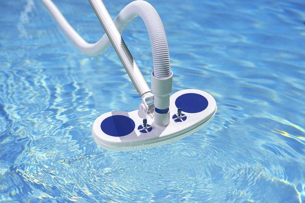Poolmaster Deluxe Weighted Vinyl Liner Pool Vacuum Head With Air-Relief Valves, Safe Cleaning for Inground & Above-Ground Pools – Fits 1-1/4" & 1-1/2" Hoses
