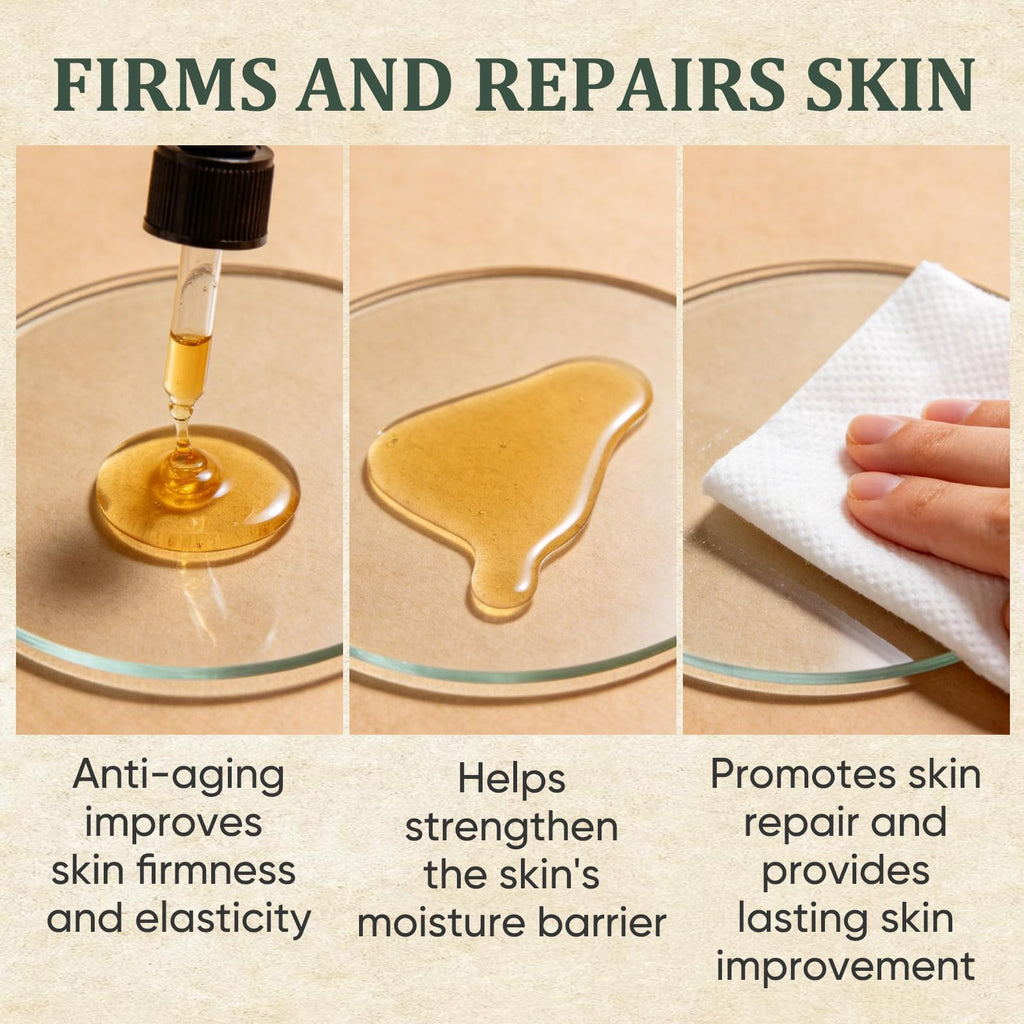 Golden Micro Peptide Tallow Serum,Anti-Aging Essence,Daily Skin Conditioning & Moisture Support,Healthy-Looking Glow,100 mL / 3.38 fl oz（New Upgrade）