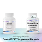 Tesseract SafeCell S-Acetyl Glutathione Supplement, 300mg, Healthy Aging, Cellular Support, Powerful Antioxidant; Hypoallergenic, Vegan, Patented Delivery; Bioavailability; 60 Vegetarian Capsules