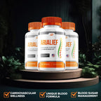 Arialief Capsules, Arialief Advanced Supplement, All Natural Formula to Maintain Healthy Levels, Maximum Strength Daily Formula, Arialif Capsules Reviews (3 Pack - 180 Capsules)