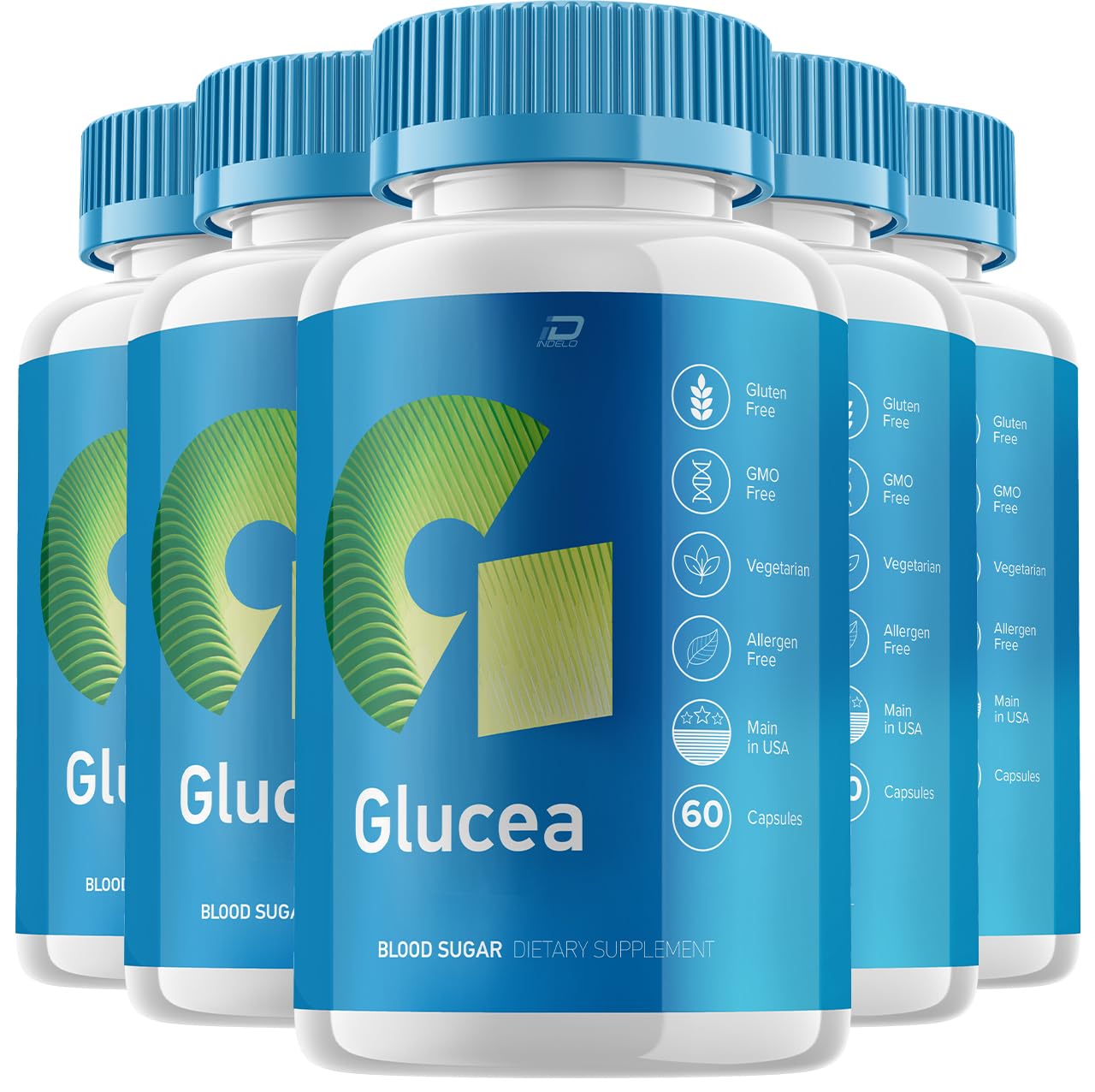 Glucea Metabolic Support - Glucea Support Supplement Pills, Glucea Advanced Formula Capsules Reviews (5 Pack - 300 Capsules)