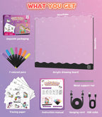 LED Drawing Board for Girls, Arts Gifts Kit and Crafts Toys for 3+ Year Old