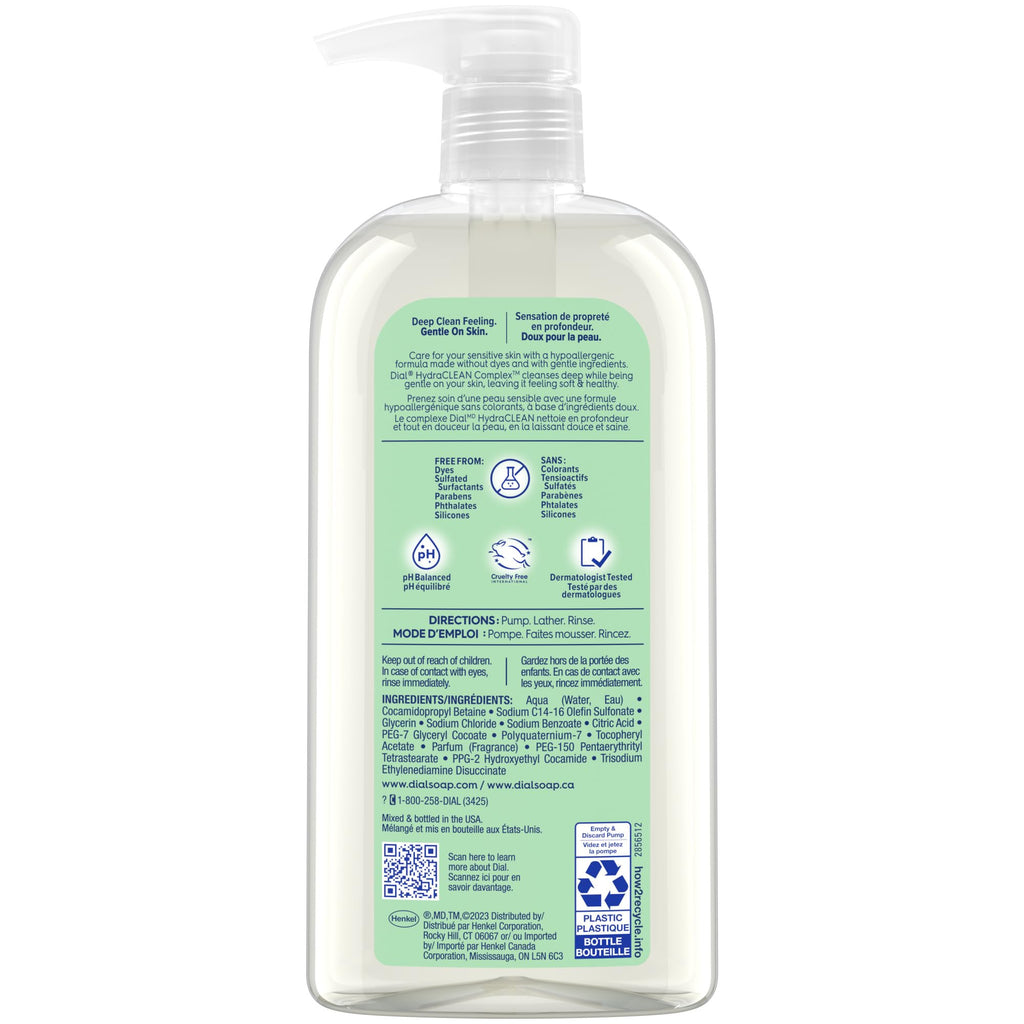Dial Body Wash, Healthy & Sensitive Aloe Scent, 23 fl oz, Pack of 3