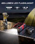 GOOLOO A3 12V 3000A Portable Jump Starter with Air Compressor
