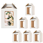 Hzzycaxli 6 Pack Tall Cake Boxes for Tier Cakes with windows,12x12x14 Inch Large Tiered Cake Box,10in 12in Tall Cake Carrier,large Layer cake box Cake Containers