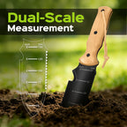 Garden Tools Trowel with EDC Sheath, Gifts for Men Women Mom Dad, Gardening Tools with 7" Stainless Steel Blade, Dual-Scale Measurement, Hanging Hole, Gardening Hand Tools for Weeding Digging Planting
