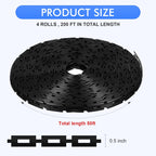 Wesiti 200 ft Plastic Chain Lock Tree Tie 1/2 Inch Wide Adjustable Tree Support Straps Plant String Swing Strap Flexible Reusable Ties for Staking for Garden Accessories