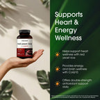 NatureBell Red Yeast Rice with CoQ10-240 Vegetarian Capsules - for Heart Health, Energy Support, Brain Wellness & Antioxidant Support*