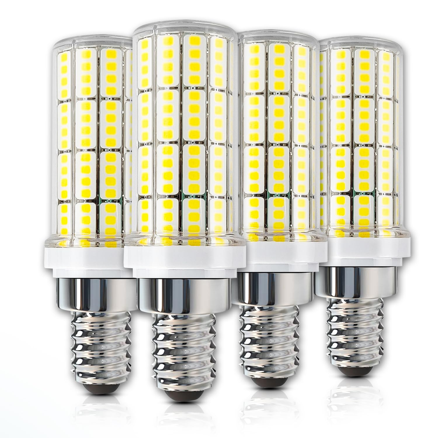 RIUVAO 4 Pack E12 Led Bulb 200w Equivalent Chandelier Light Bulbs Bright E12 LEDs Candelabra Bulb 5000k Daylight White 2500lm Led Light Bulb for Chandeliers, Ceiling Fan, Pendant, Wall sconces
