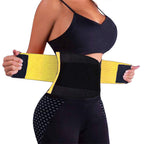 VENUZOR Waist Trainer Belt for Women - Waist Cincher Trimmer - Slimming Body Shaper Belt - Sport Girdle Belt (UP Graded)(Yellow,X-Large)