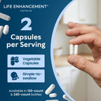Life Enhancement High Potency 1020 mg Potassium Supplement for Muscle, Brain & Bone Health - No Additives High Absorption Elemental Potassium Supplement, Made in USA (240 Capsules – 120 Servings)