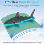 Energy-Saving U1 Cold Build Plate 276 * 293mm Double Sided Glossy+Matte Low-Temperature Print,Strong-Adhesion Platform Compatible with Snapmaker U1 3D Printer(No Glue Required)-1PCS