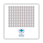Boardwalk 6145 Bathroom Tissue, Standard, 2-Ply, White, 4 X 3 Sheet, 500 Sheets/roll, 96/Carton, 1 Count (Pack of 1)