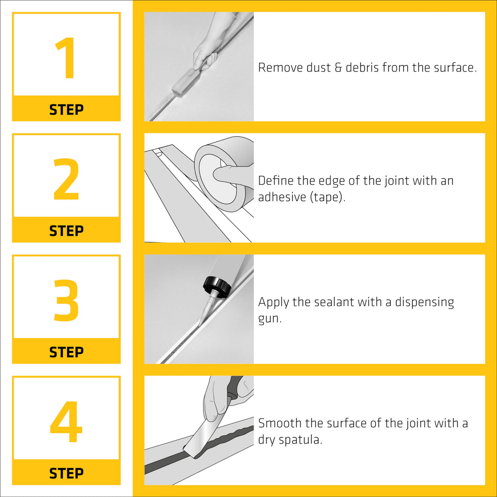 SIKA Sikaflex Construction Sealant - Aluminum Gray, Paintable Polyurethane, All-Purpose for Sealing Joints & Gaps, 10.1 fl. oz Cartridge - Weatherproof, Durable, Self-Leveling, Non-Corrosive